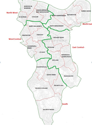 Southwark Council Area Map Empowering Communities Programme - Southwark Council