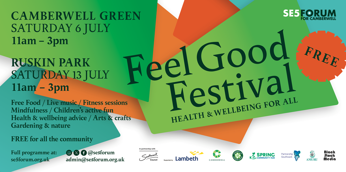 article thumb - Feel Good Festival in Camberwell. Design by Pete Lewis
