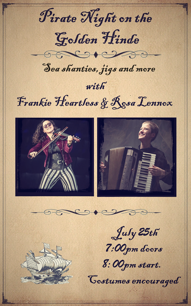 article thumb - Frankie Heartless playing the violin & Rosa Lennox playing the accordion