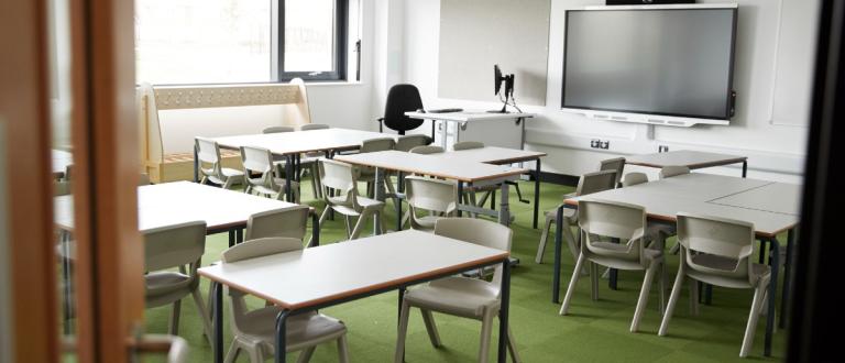 Empty classroom