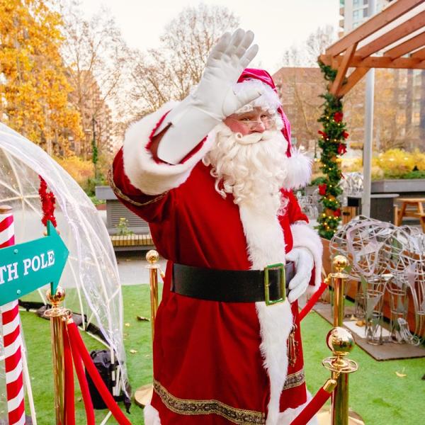 Image of Santa waving