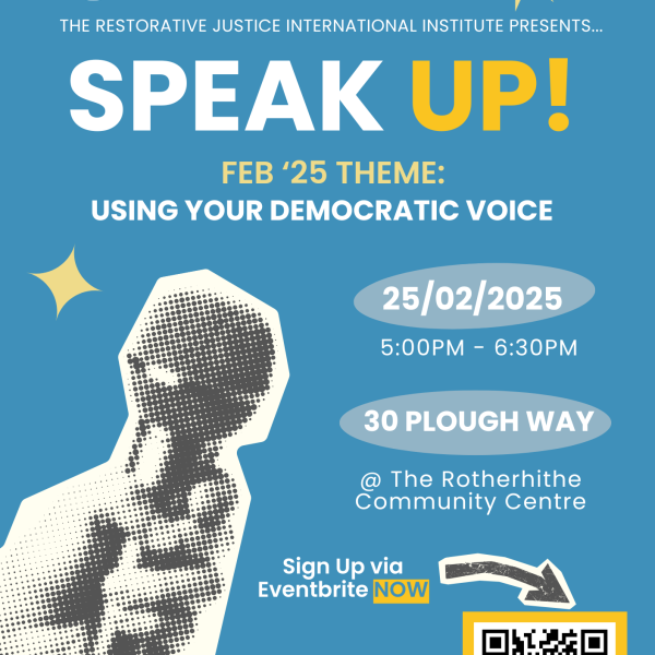 Speak Up! Community Circle February 2025 Flyer